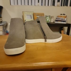 Torrid Faux Suede Perforated Wedge Sneakers (W)